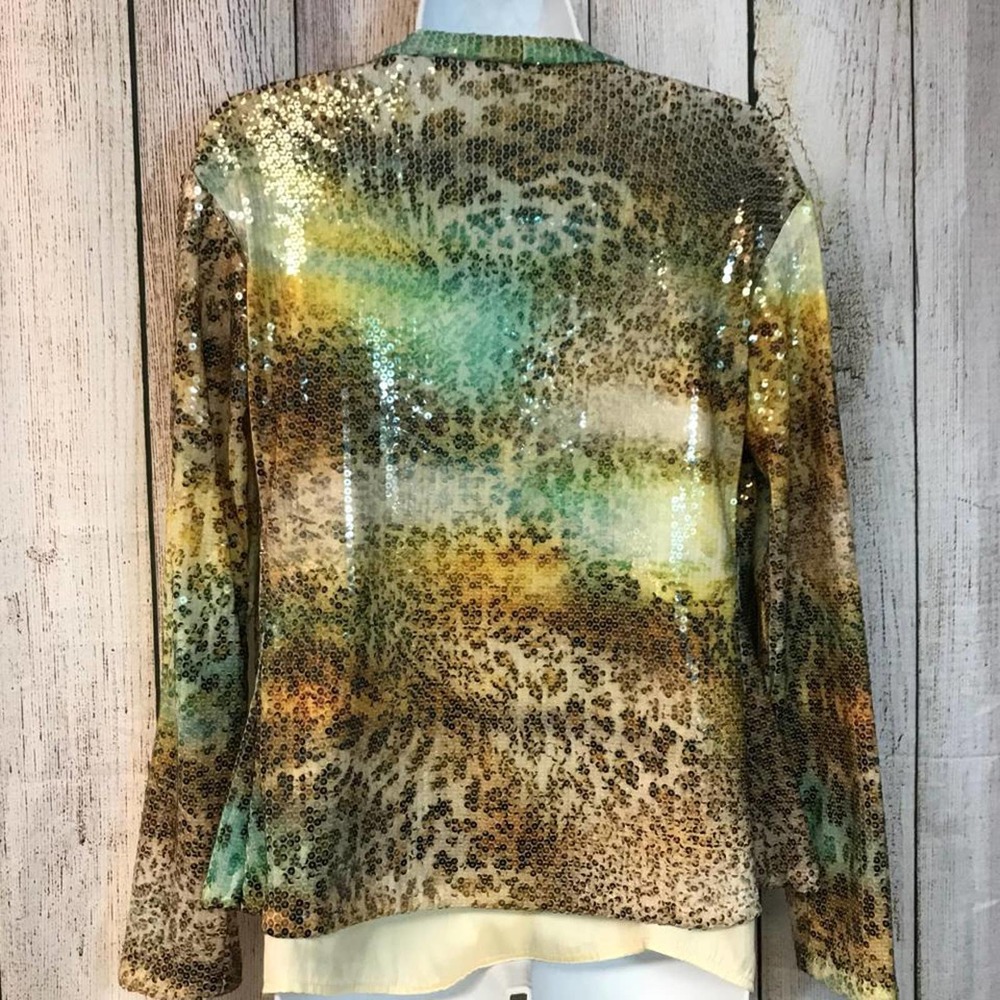 NWT RENE RUIZ OPEN FRONT  TOP BLOUSE 4 - Picture 6 of 9
